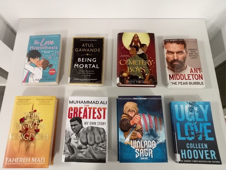 Picture of 8 new books