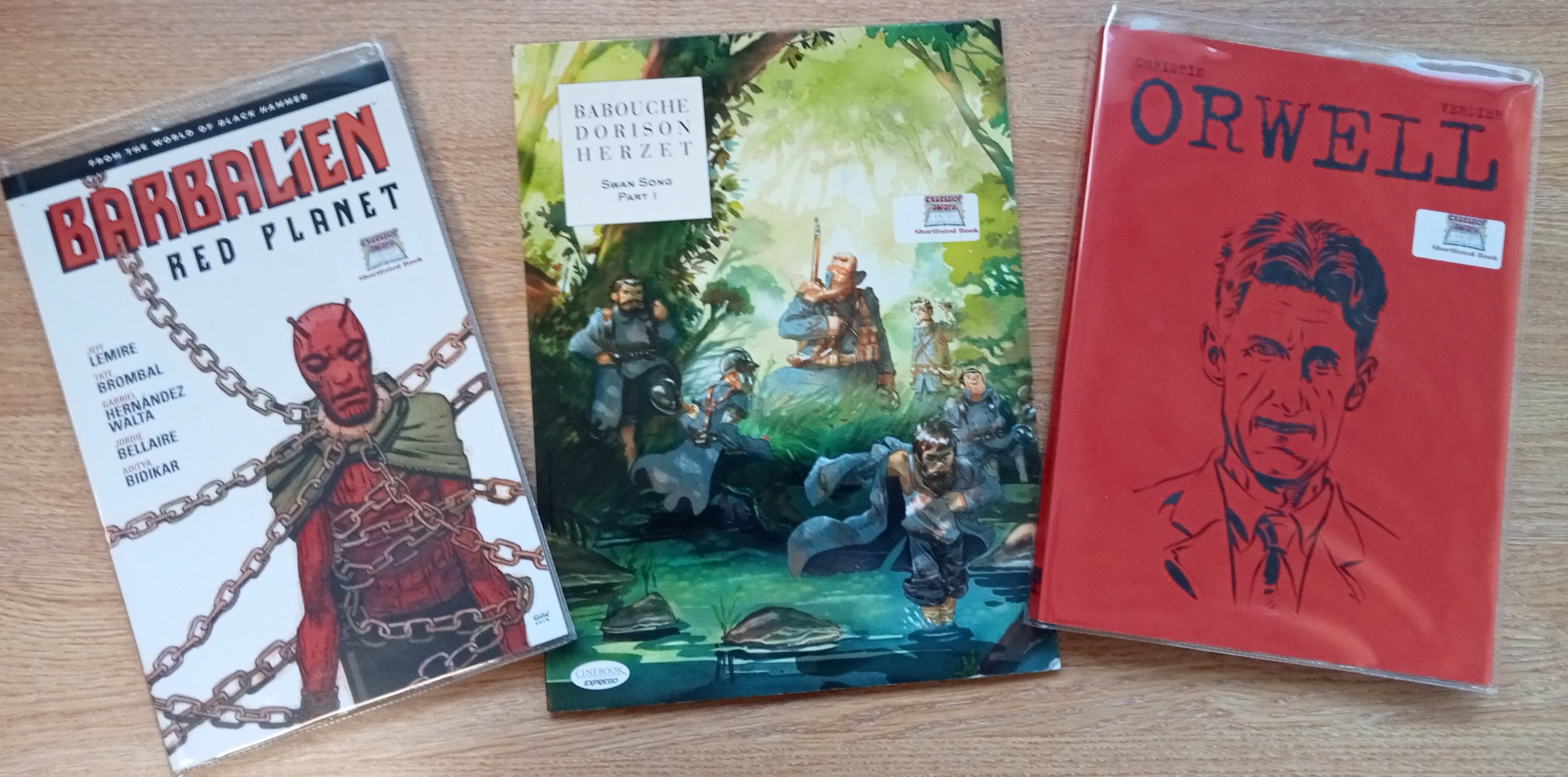 Excelsior Award Books Picture of Barbalien, Swan Song and Orwell