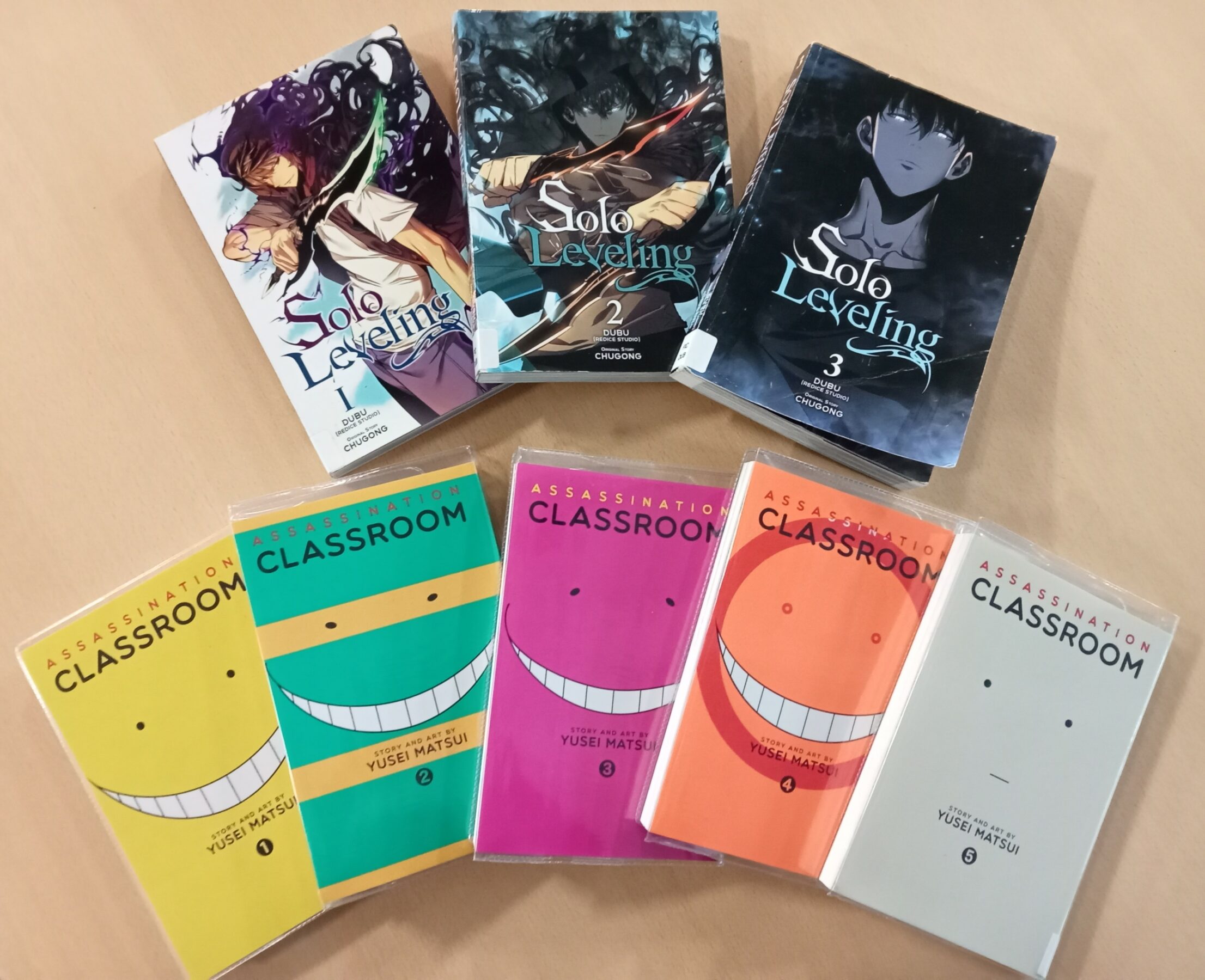 Solo Leveling and Assassination Classroom manga